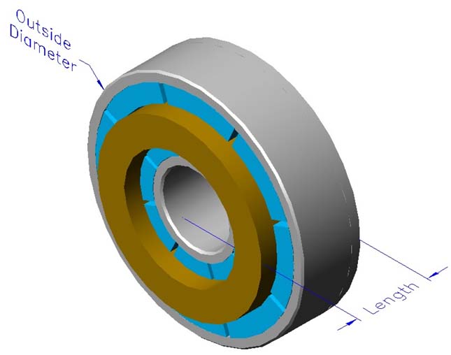 Frameless slotless iron core brushless motors, radial, double rotor