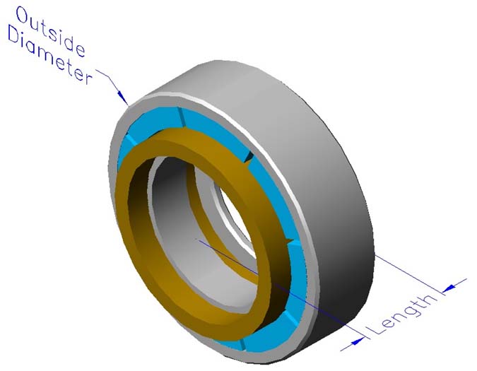 Frameless slotless iron core brushless motors, radial, external rotor